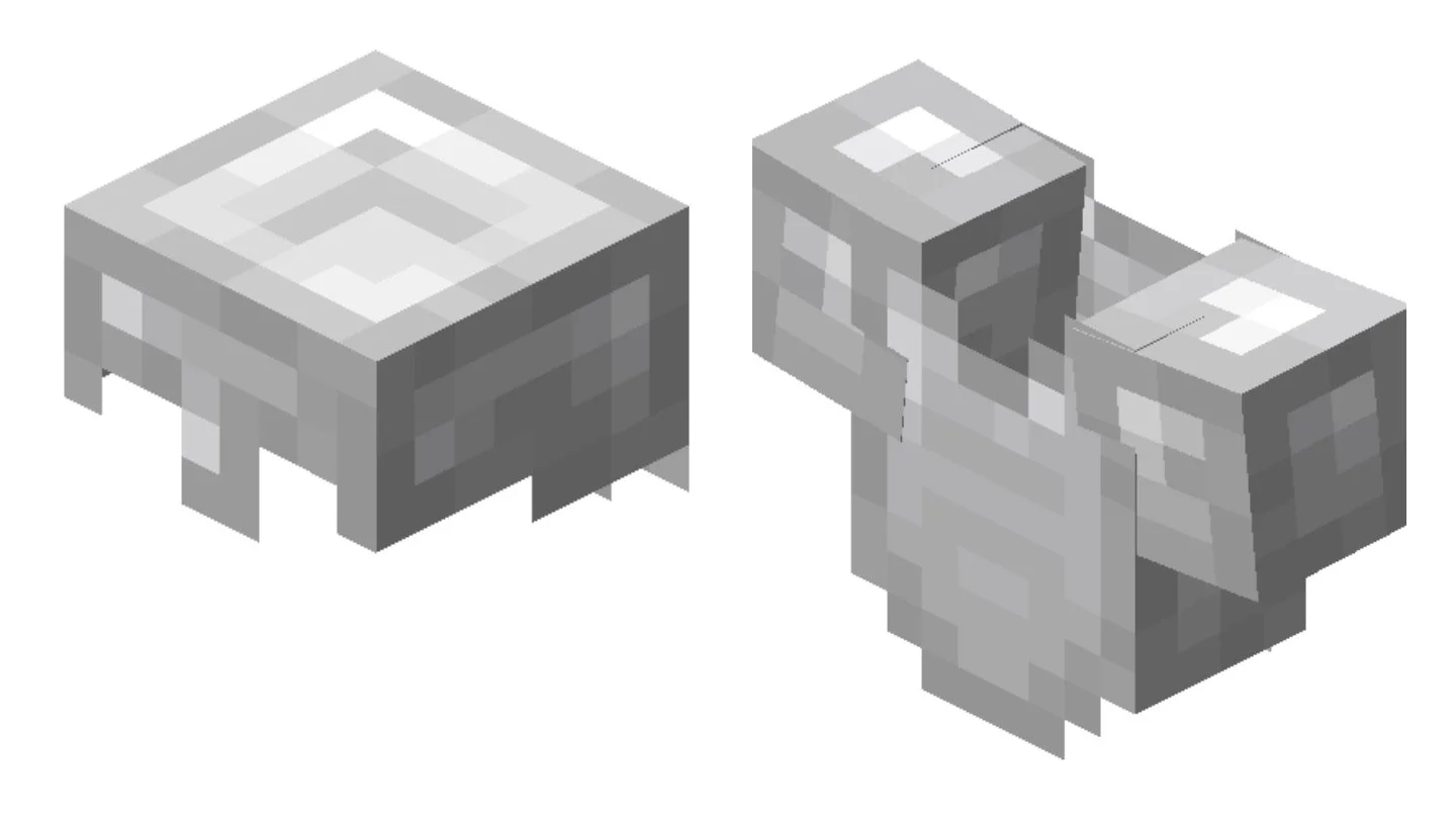 Источник: Minecraft Wiki / Железный шлем и железный нагрудник