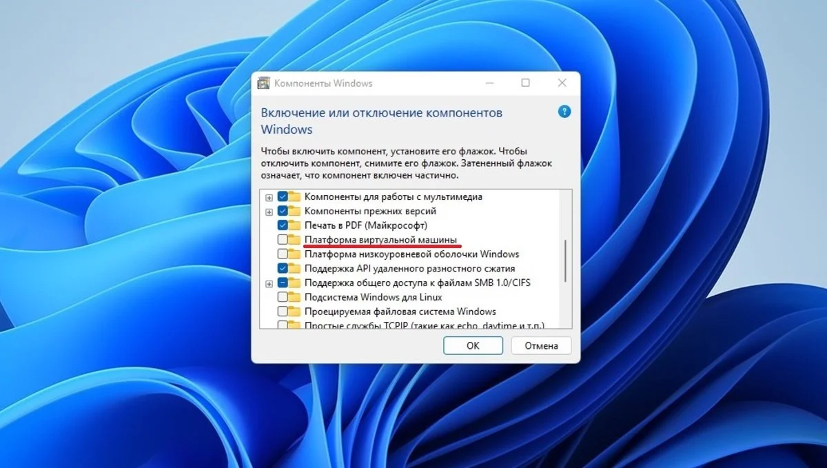 Источник: Respawn / Включение «Платформы виртуальной машины»