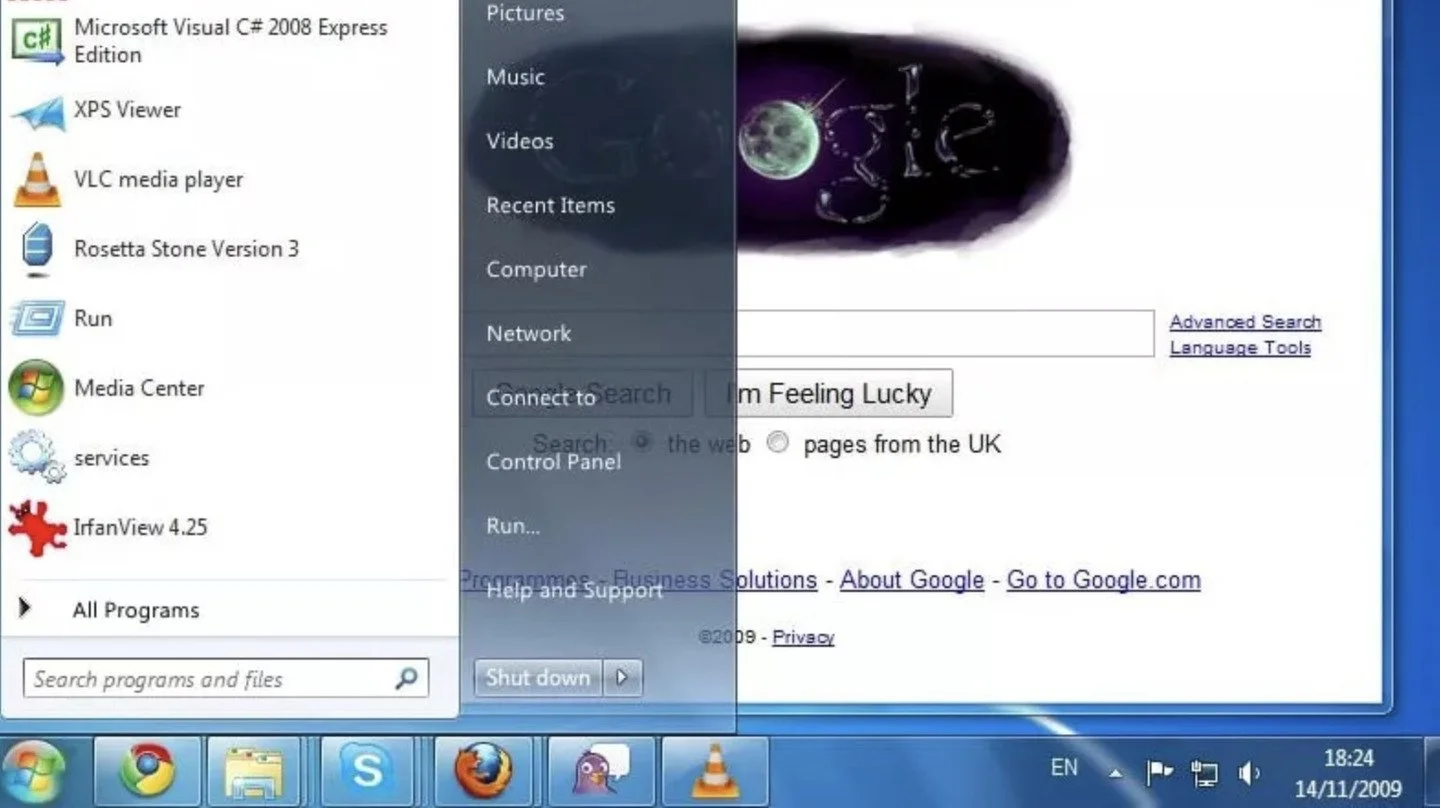 Источник LifeWire / Интерфейс Windows 7