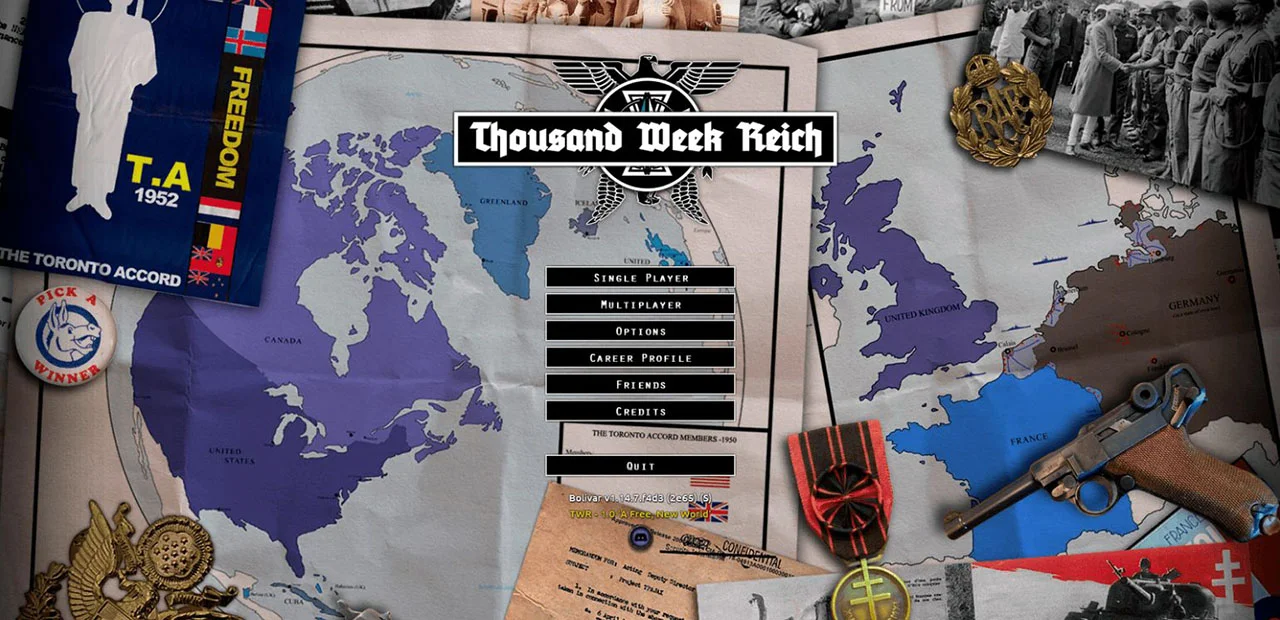 Главное меню TWR