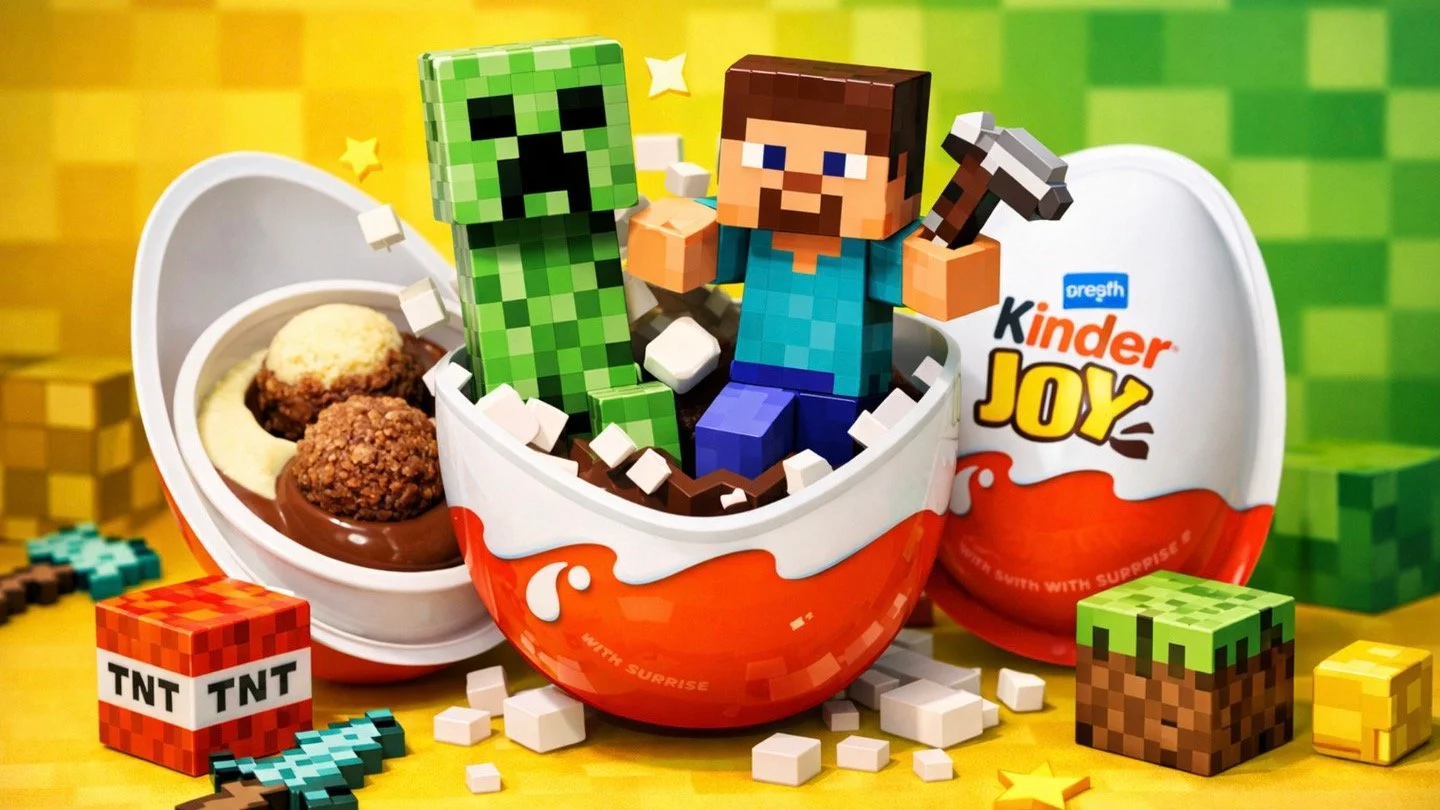 Стали известны детали коллаборации Minecraft и Kinder Joy