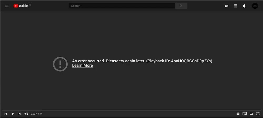 Источник: Brave Community / Ошибка видео на YouTube