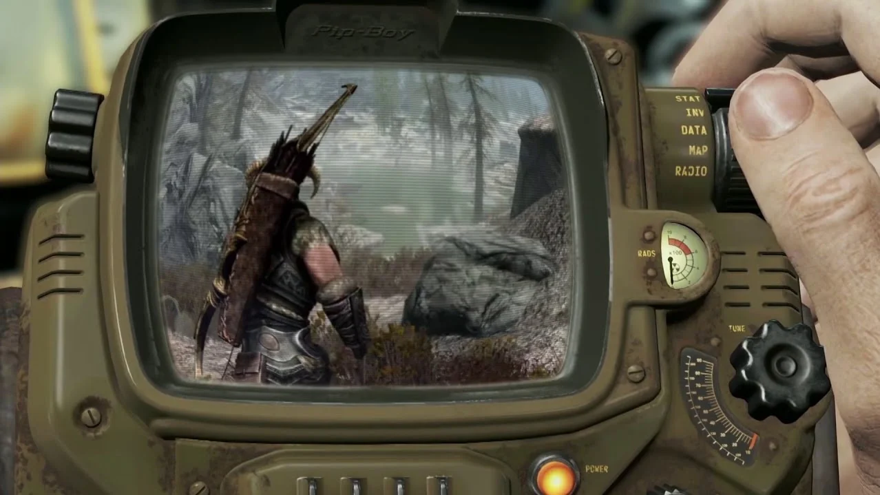 Геймер запустил The Elder Scrolls 5: Skyrim на «пип-бое» из Fallout 4