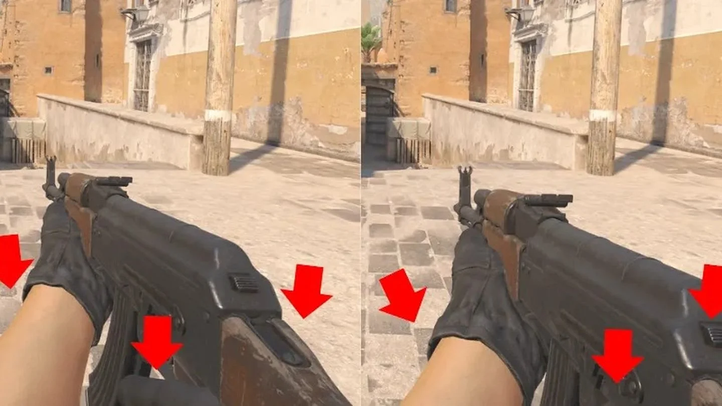 Как viewmodel меняет вид оружия / Источник: CS2 Skins Analysis
