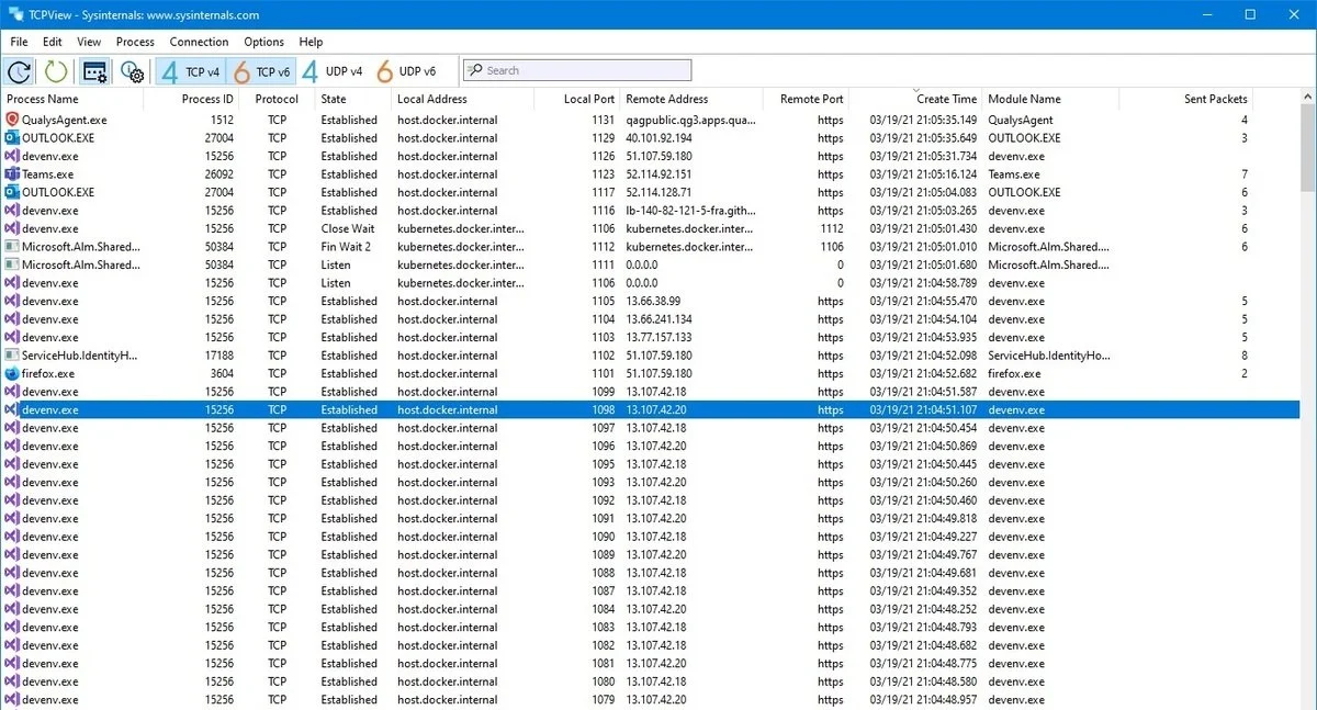 Источник: Microsoft Learn / Утилита TCPView