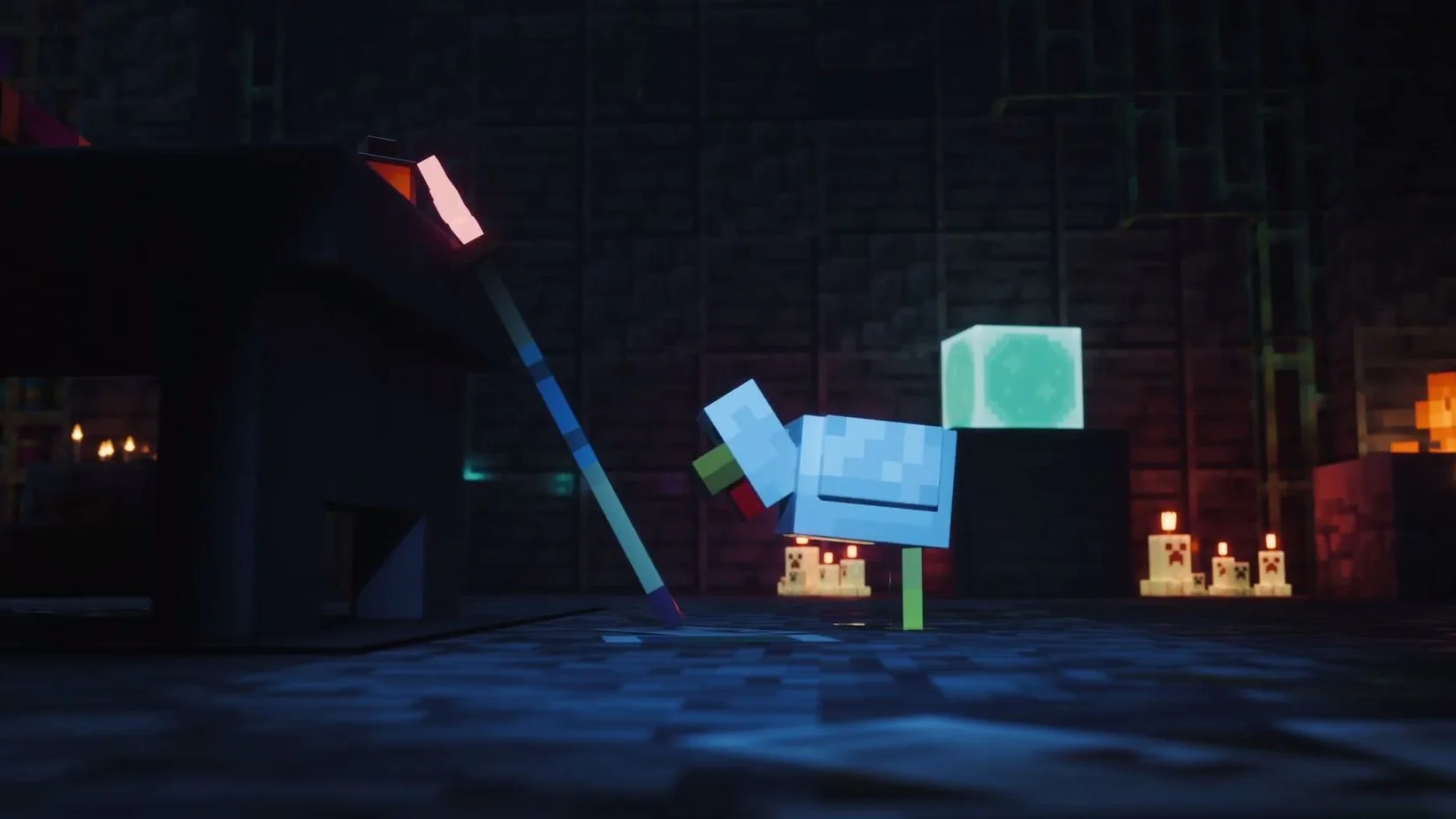 Разработчики Minecraft опубликовали непонятную видео-загадку про курицу