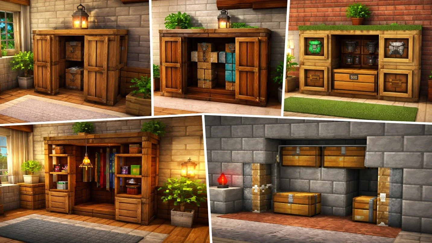 Шкаф в Minecraft: простые и креативные способы постройки