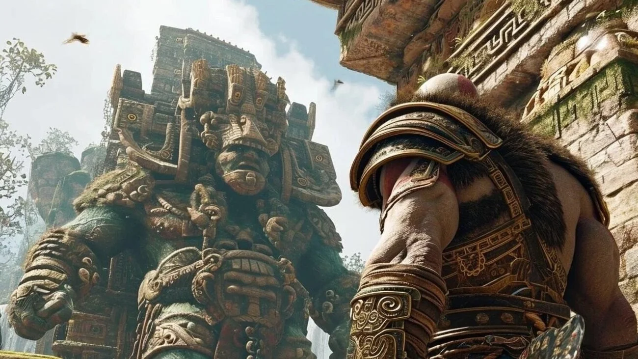 Нейросеть показала God of War 3 про ацтекских богов — они в разы выше Кратоса