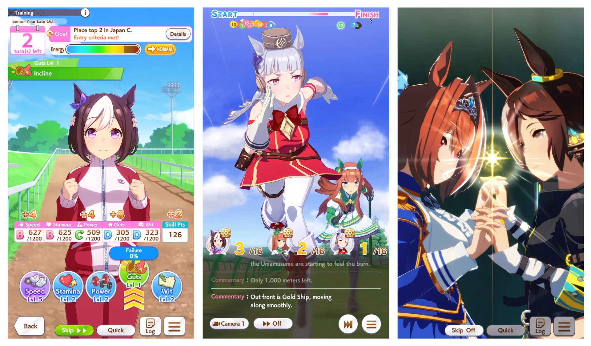 Скриншоты из игры Umamusume