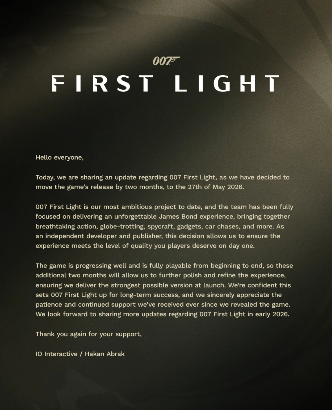 007 First Light