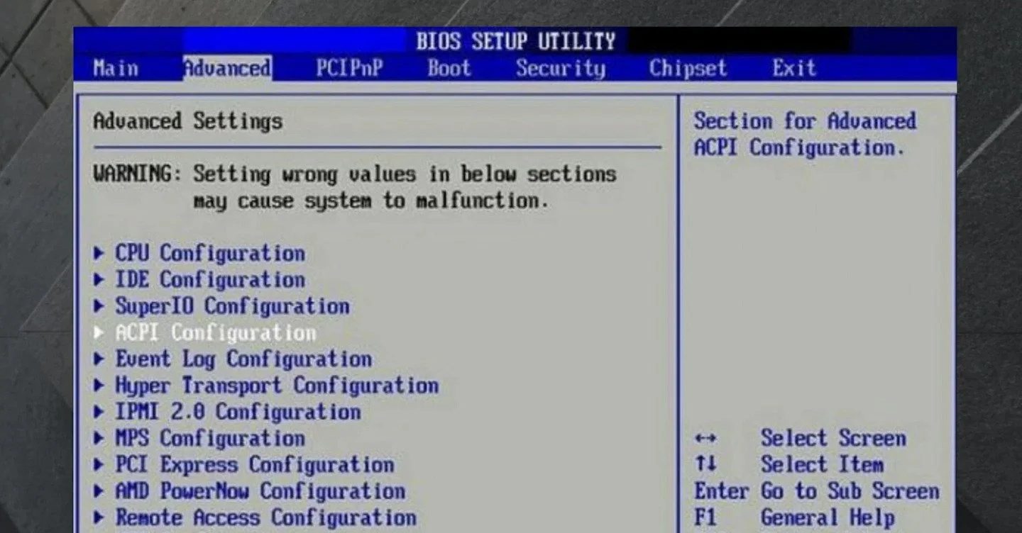 Источник: Windowsreport / интерфейс BIOS
