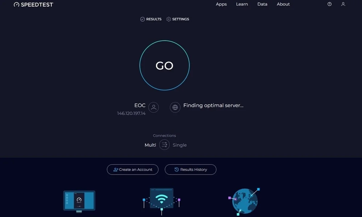 Источник: Respawn / Проверка скорости интернета через Speedtest