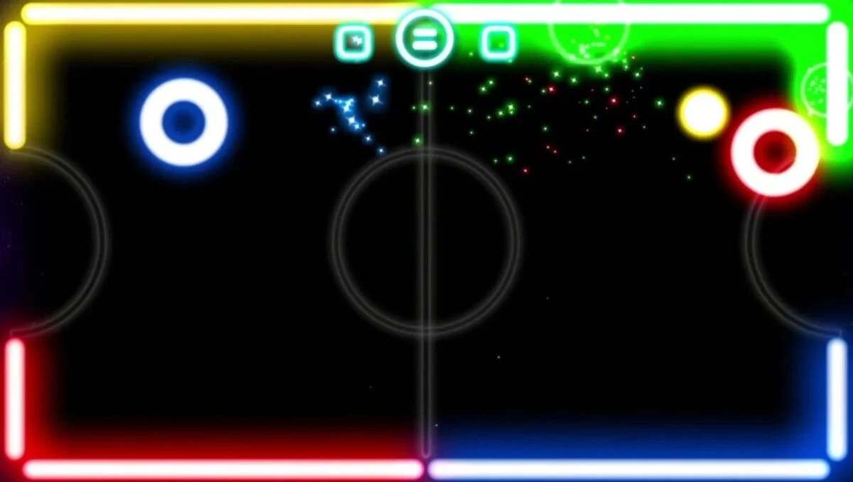 Источник: скриншот respawn.media /  Игра Glow Hockey