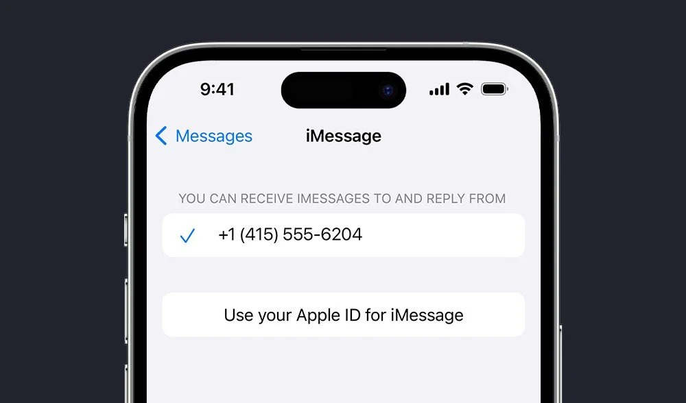 Источник: Apple Support / Использование AppleID как идентификатора iMessage