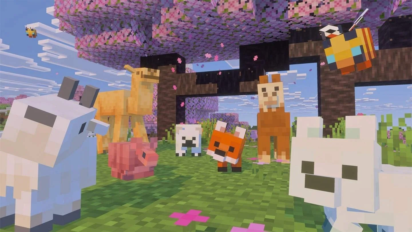 В Minecraft добавили детенышей лисы, верблюда, ламы и других животных