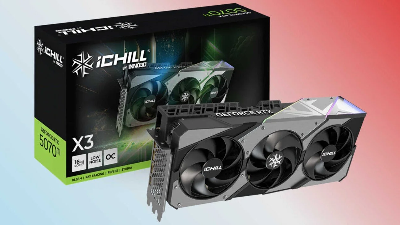 В Сеть слили тесты RTX 5070 Ti — видеокарта на 17% быстрее RTX 4070 Ti Super