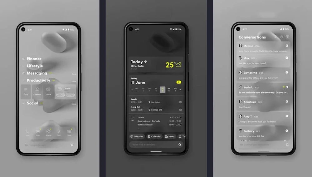 Источник: Matellio / Внешний вид Ratio: Productivity Homescreen