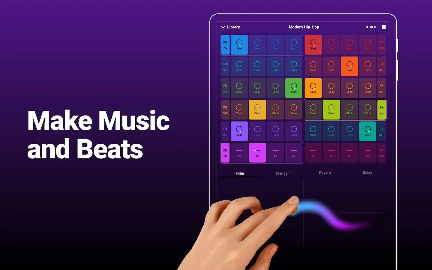 Источник: GrovePad / Приложение для создания музыки на Android