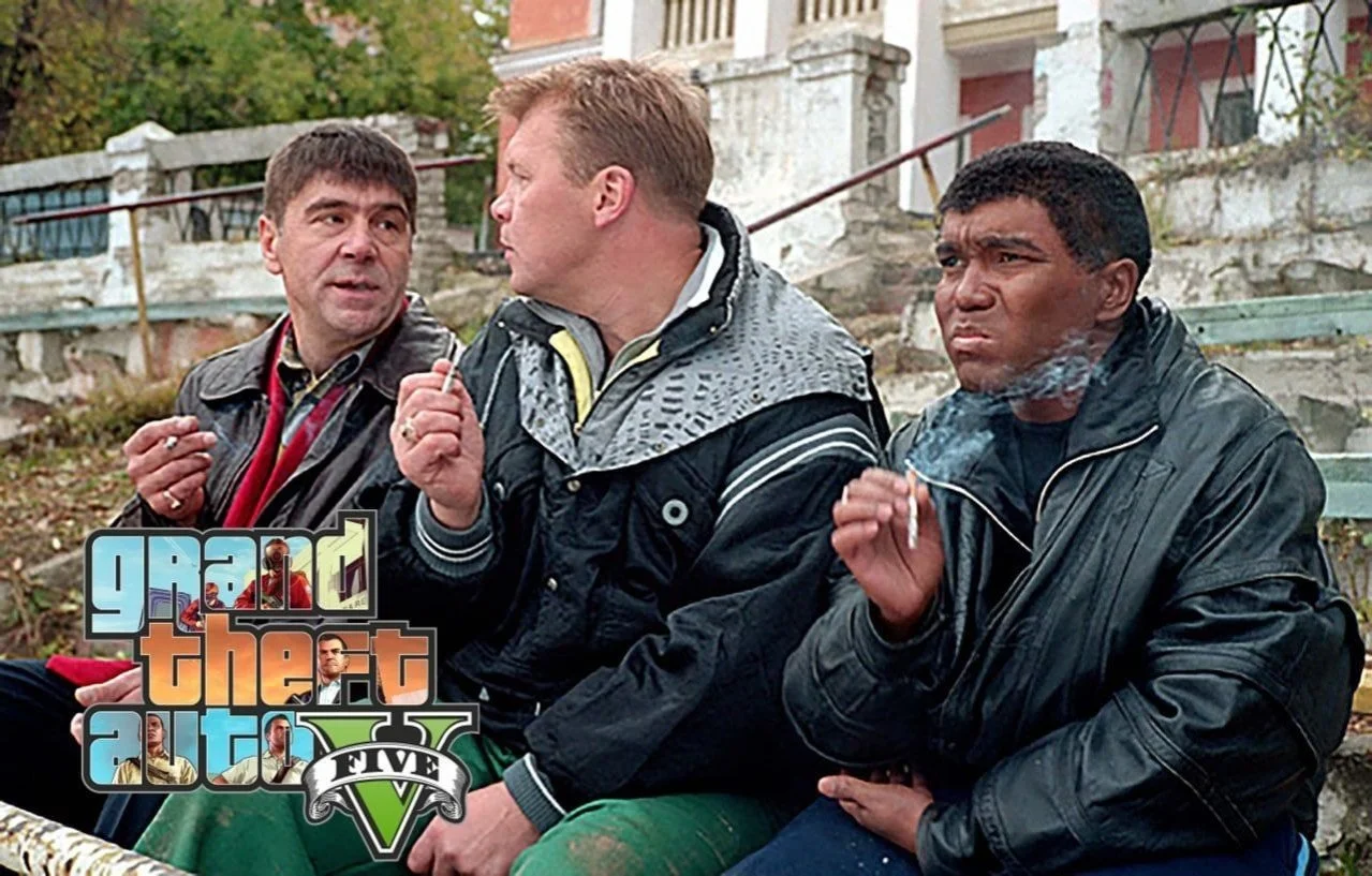 Сергей Маковецкий, Анатолий Журавлев и Григорий Сиятвинда («Жмурки»)
