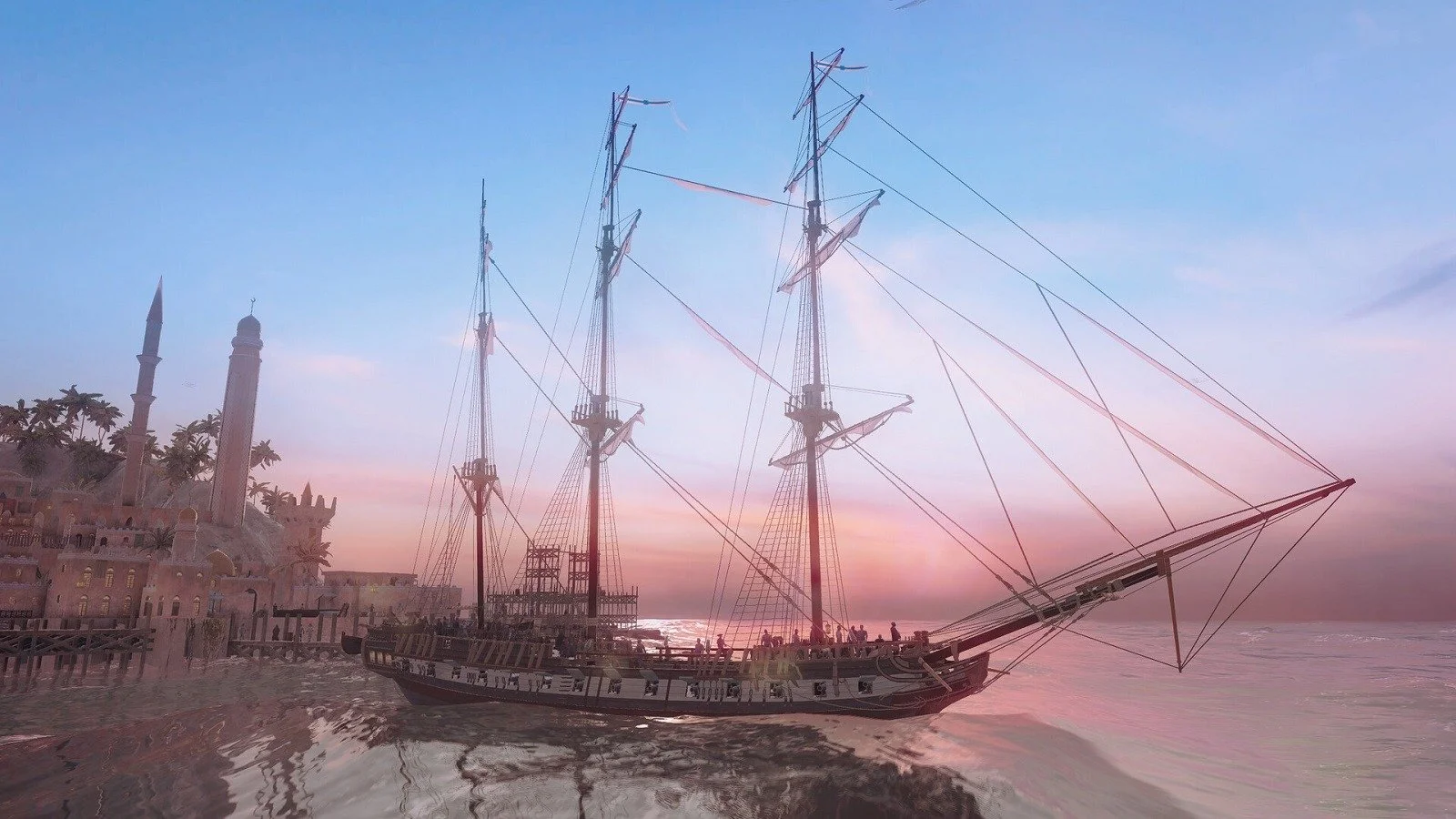 В Steam стал доступен бесплатный ММО-симулятор парусников World of Sea Battle