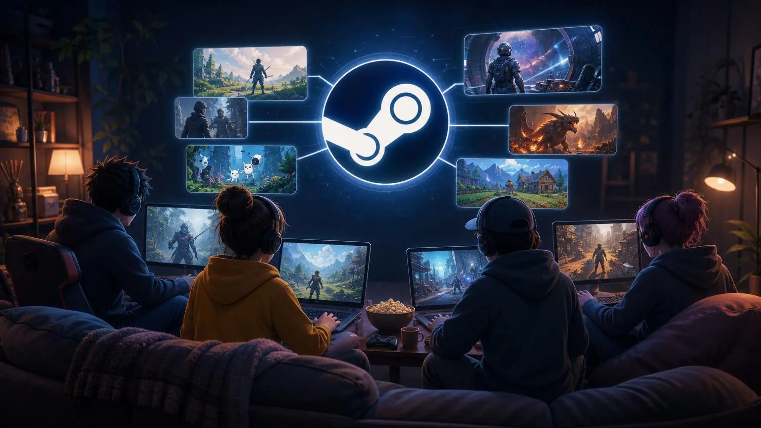 Семейный доступ в Steam: как делиться играми с друзьями