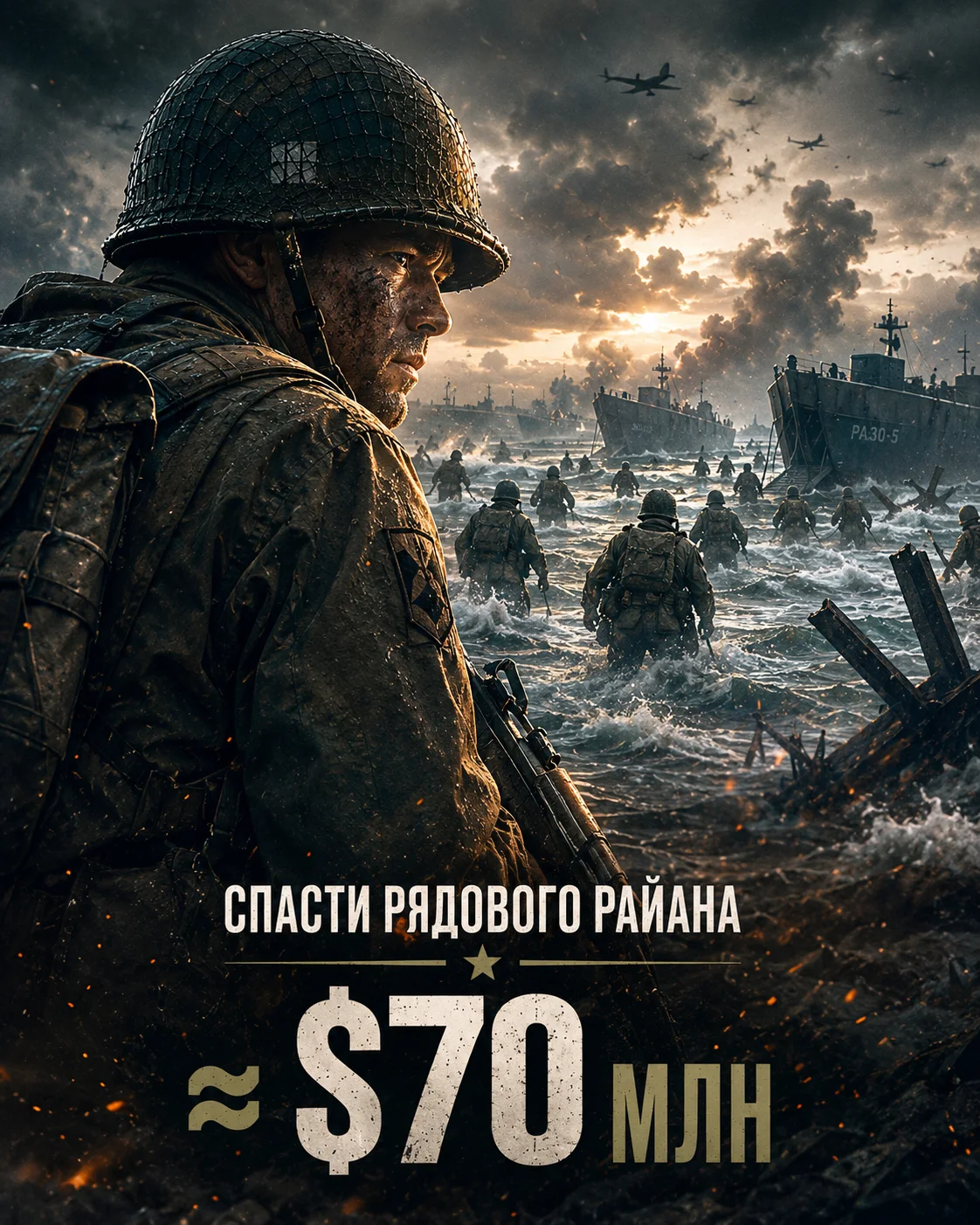 Спасаем Мэтта Дэймона из Второй Мировой за 70 лямов