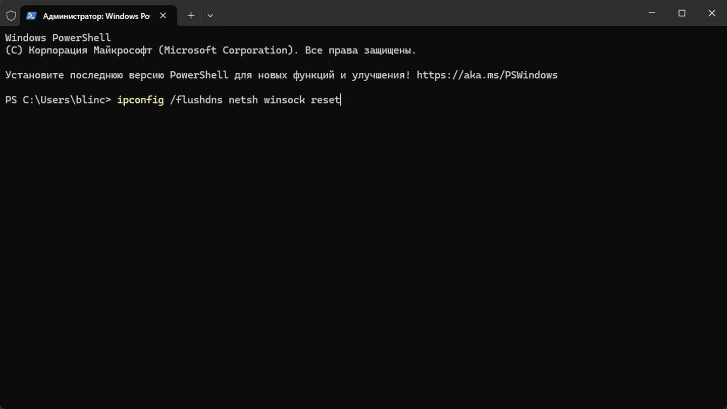 Ввод команды в «Терминал» / Источник: Respawn