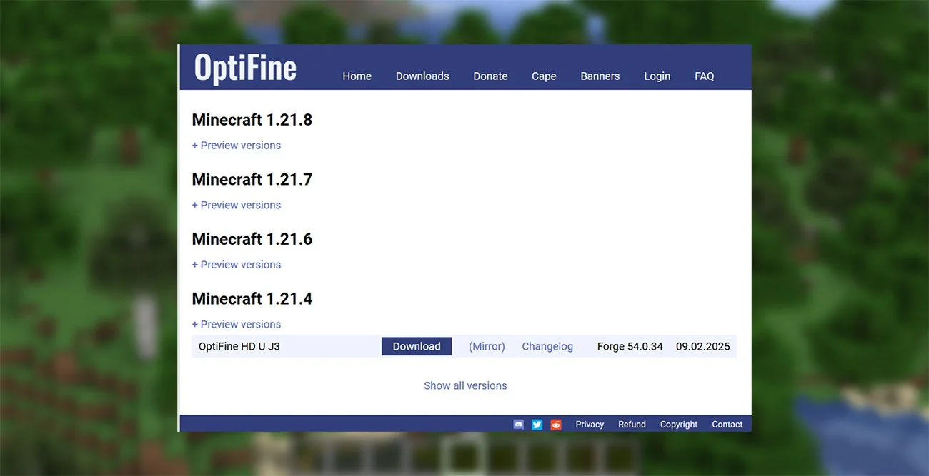 Источник: respawn.media / Сайт Optifine