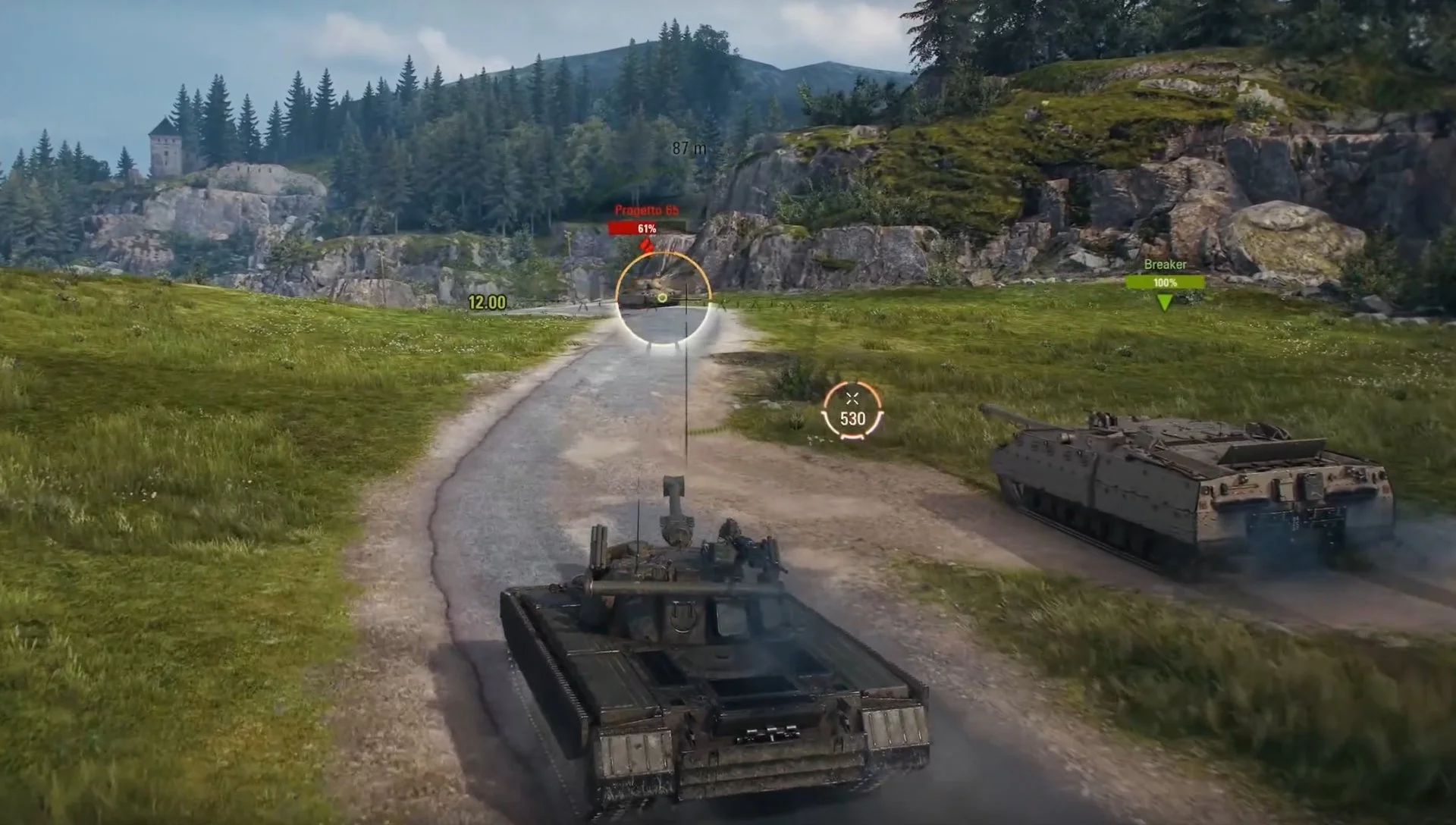 Танк 11 ровня в World of Tanks.