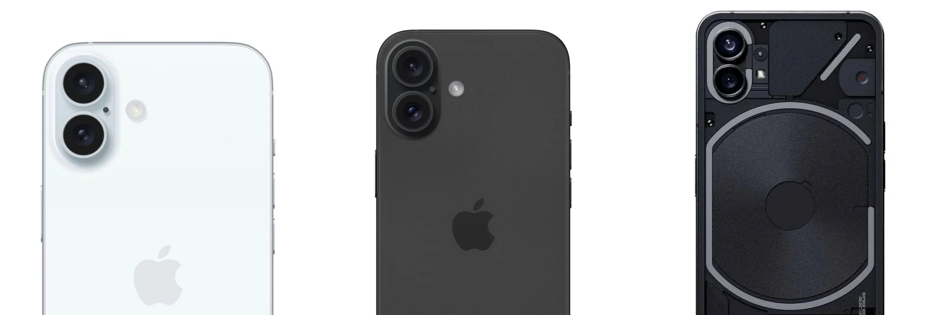 iPhone 16, Nothing Phone (1).