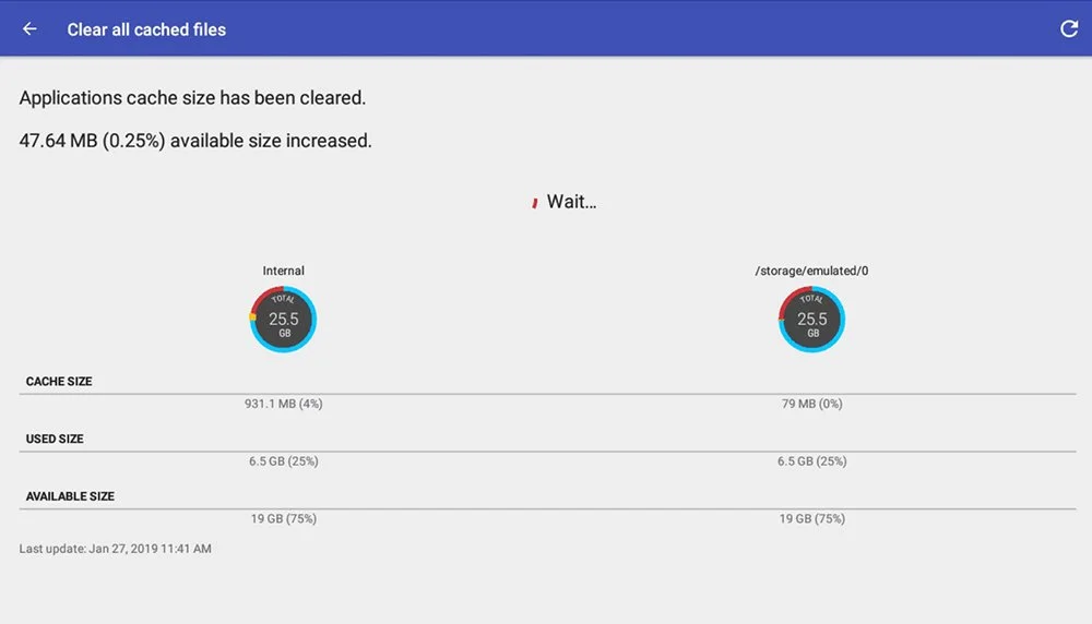 Источник: Lifewire / Интерфейс приложения 1Tap Cleaner