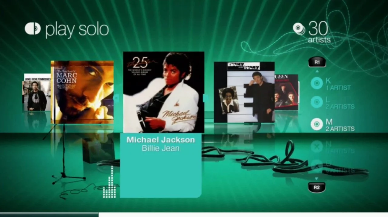 Источник: скриншот respawn.media / Меню выбора песен SingStar