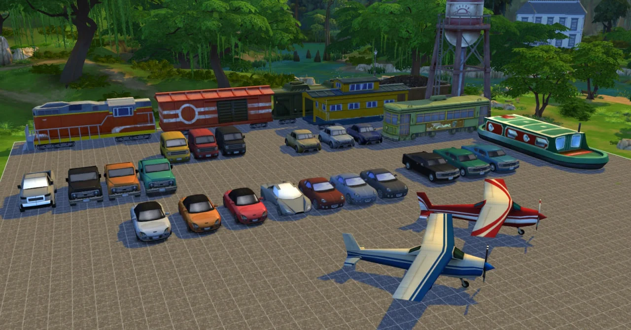 Транспорт в Sims 4