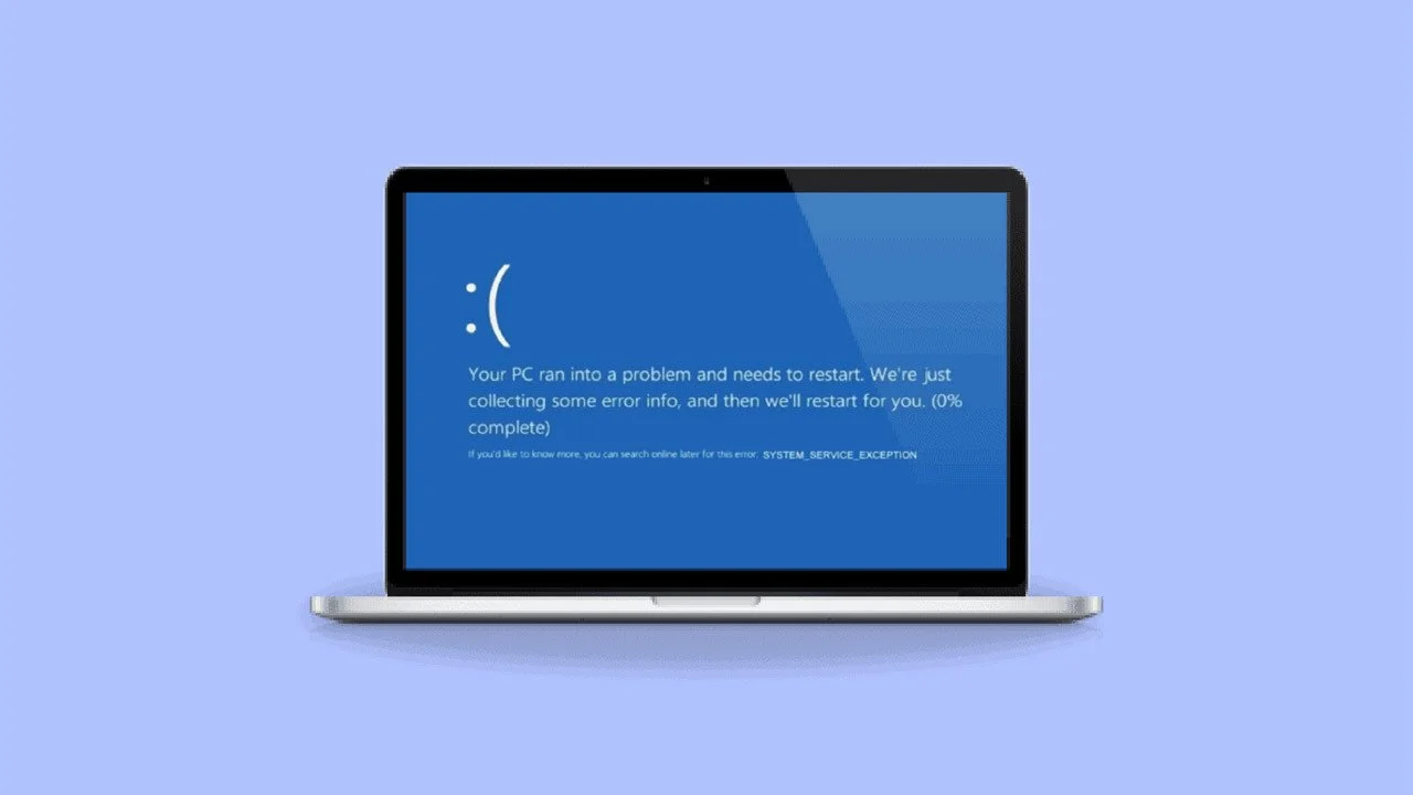 Как устранить ошибку system service exception Windows 10