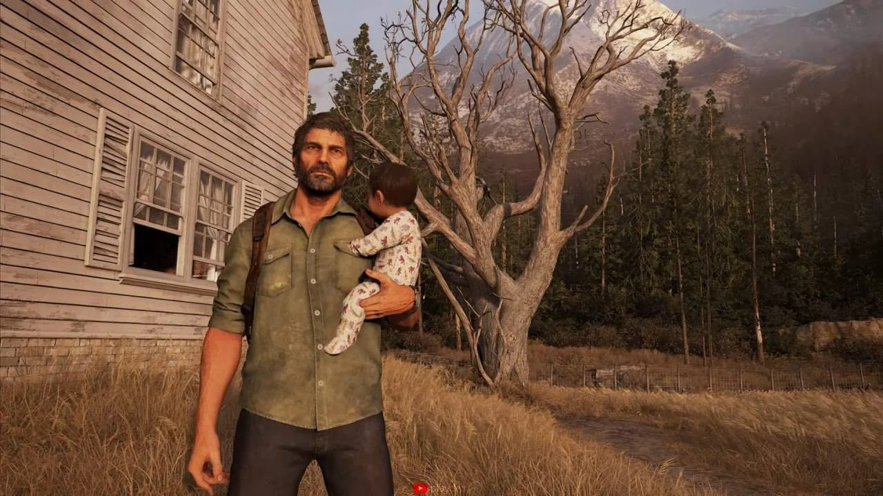 Джоэл с ребенком в конце&nbsp;The Last of Us 2