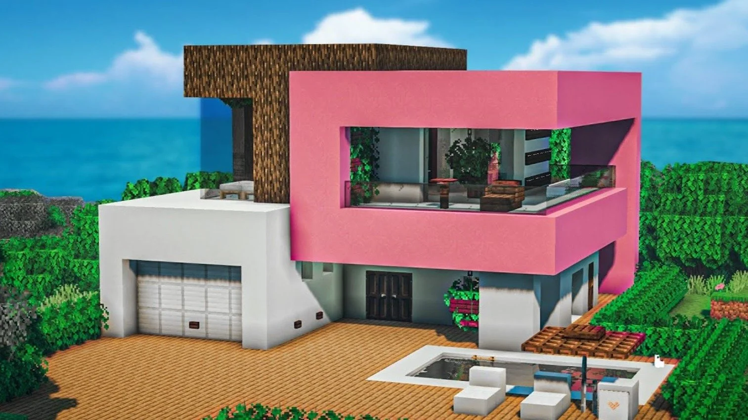 Хай-тек дом в Minecraft