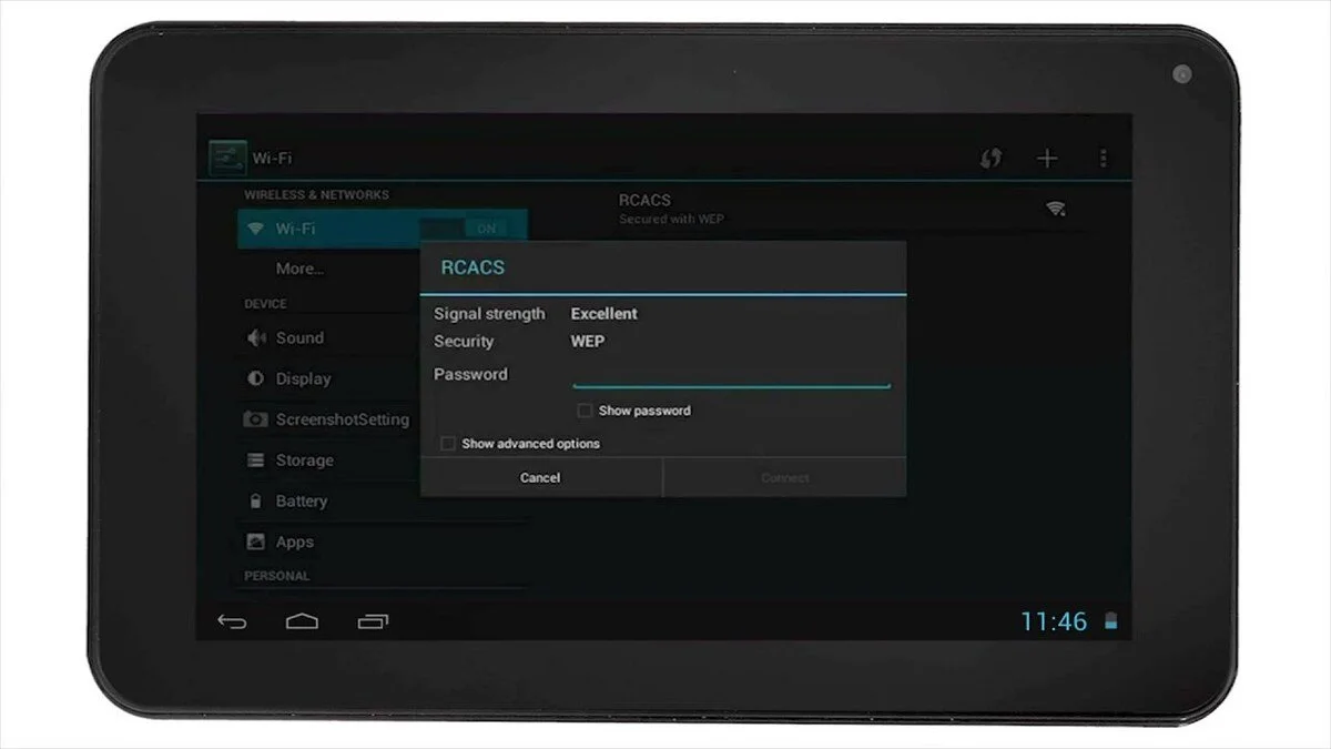 Источник: strtorg / Подключение планшета к Wi-Fi