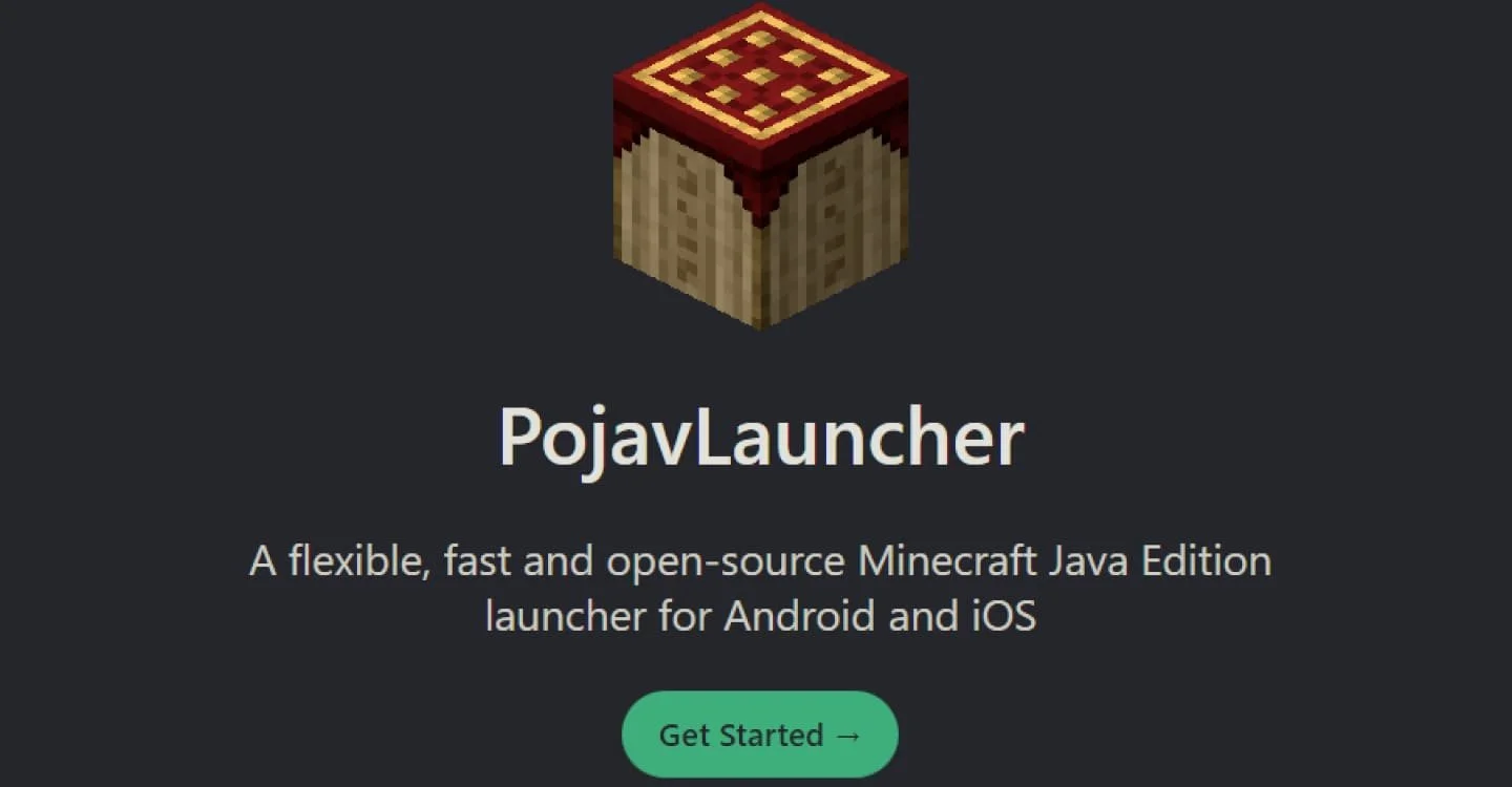 Источник: Pojavlauncherteam / Стартовая страница PojavLauncher