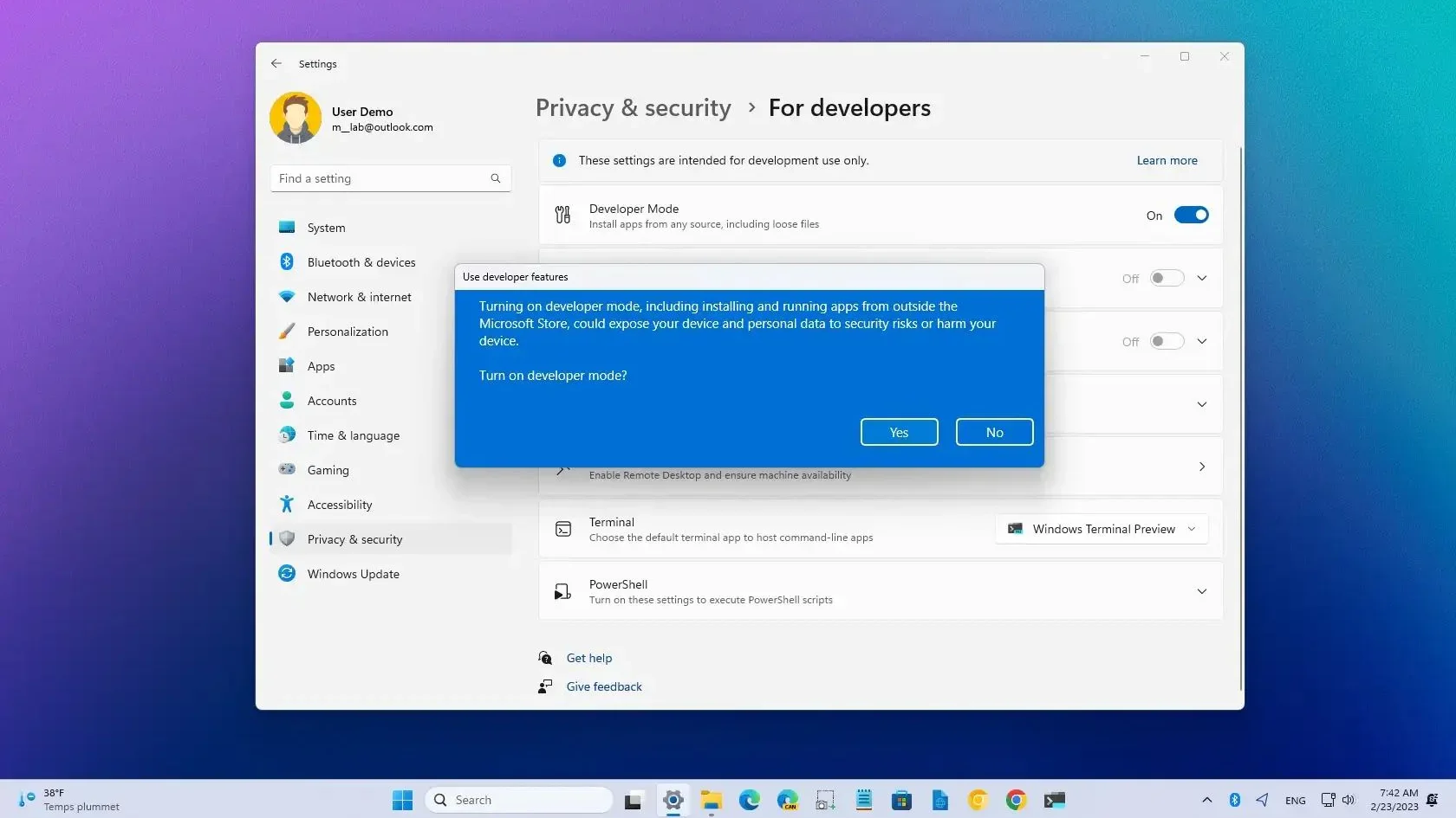 Как включить «Режим разработчика» в Windows 10