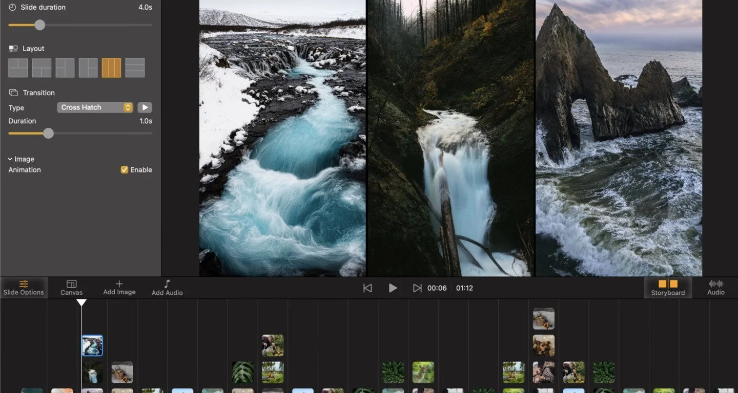 Источник Pic Music / Интерфейс Pic Music Slideshow Maker