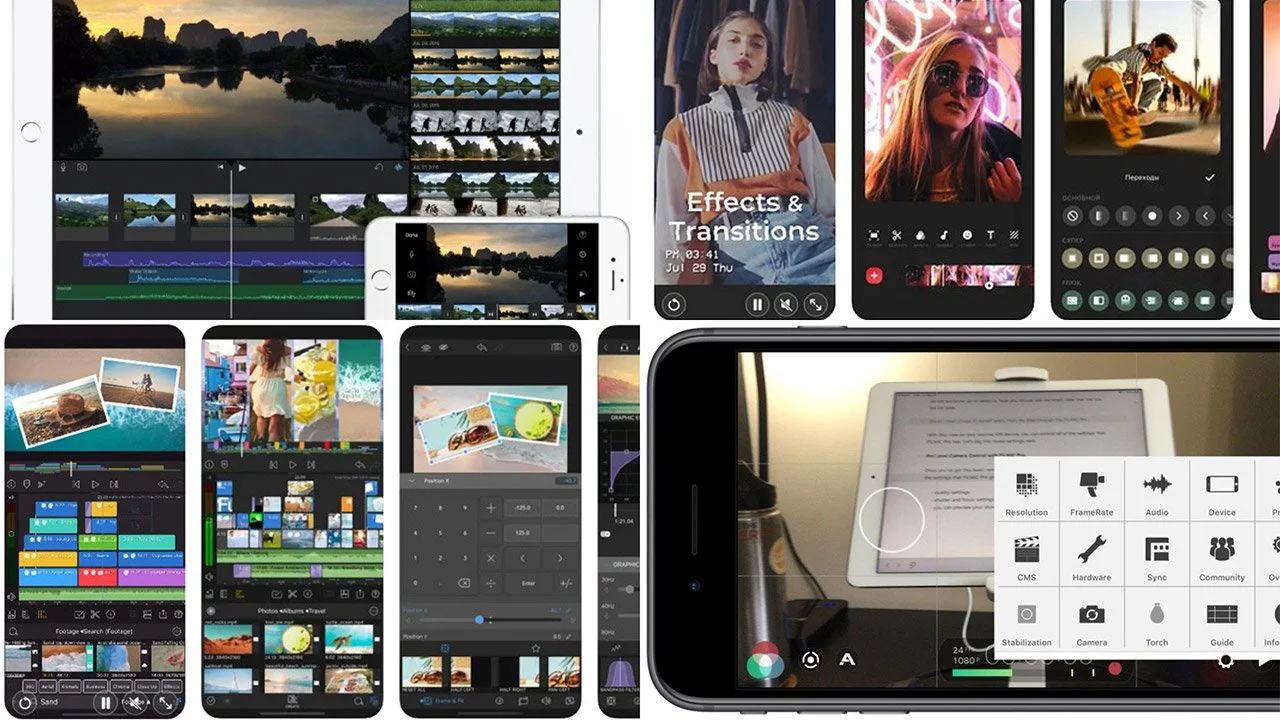 Источник: respawn.media / Интерфейсы iMovie, LumaFusion и InShot