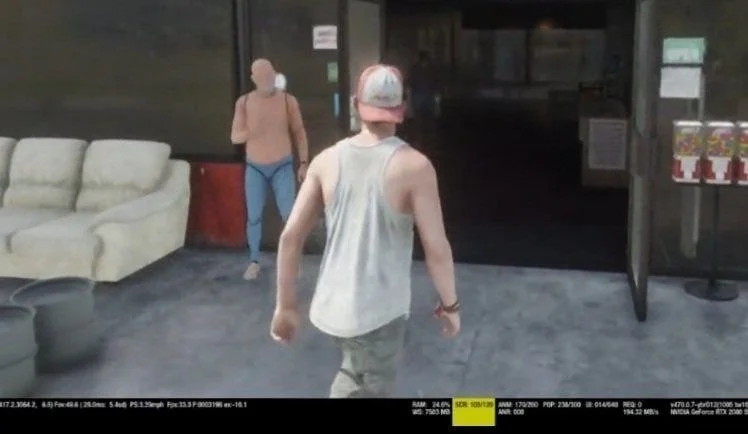 Кадр из утечки GTA 6