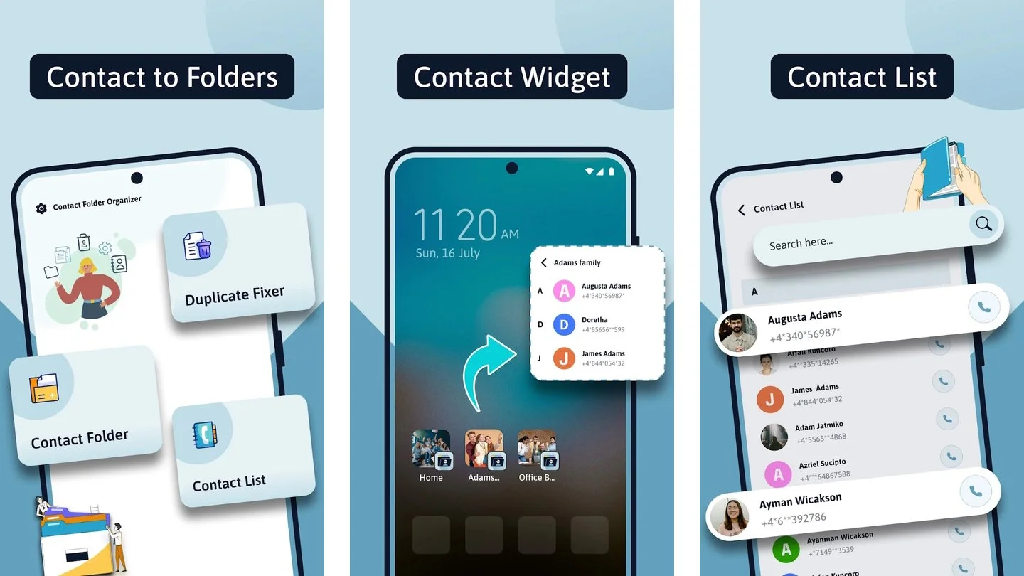 Источник: Google Play / Скриншот Contact Folder Organizer