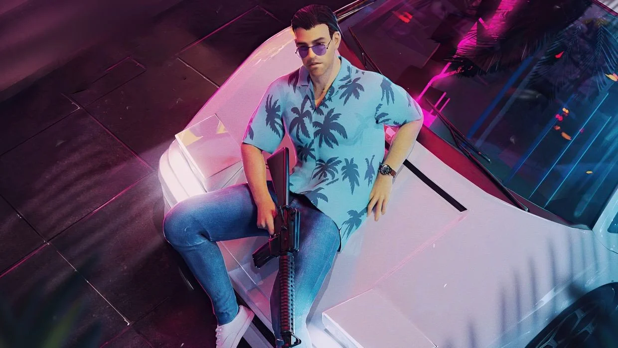 Вышел трейлер атмосферного фильма по GTA: Vice City от нейросети