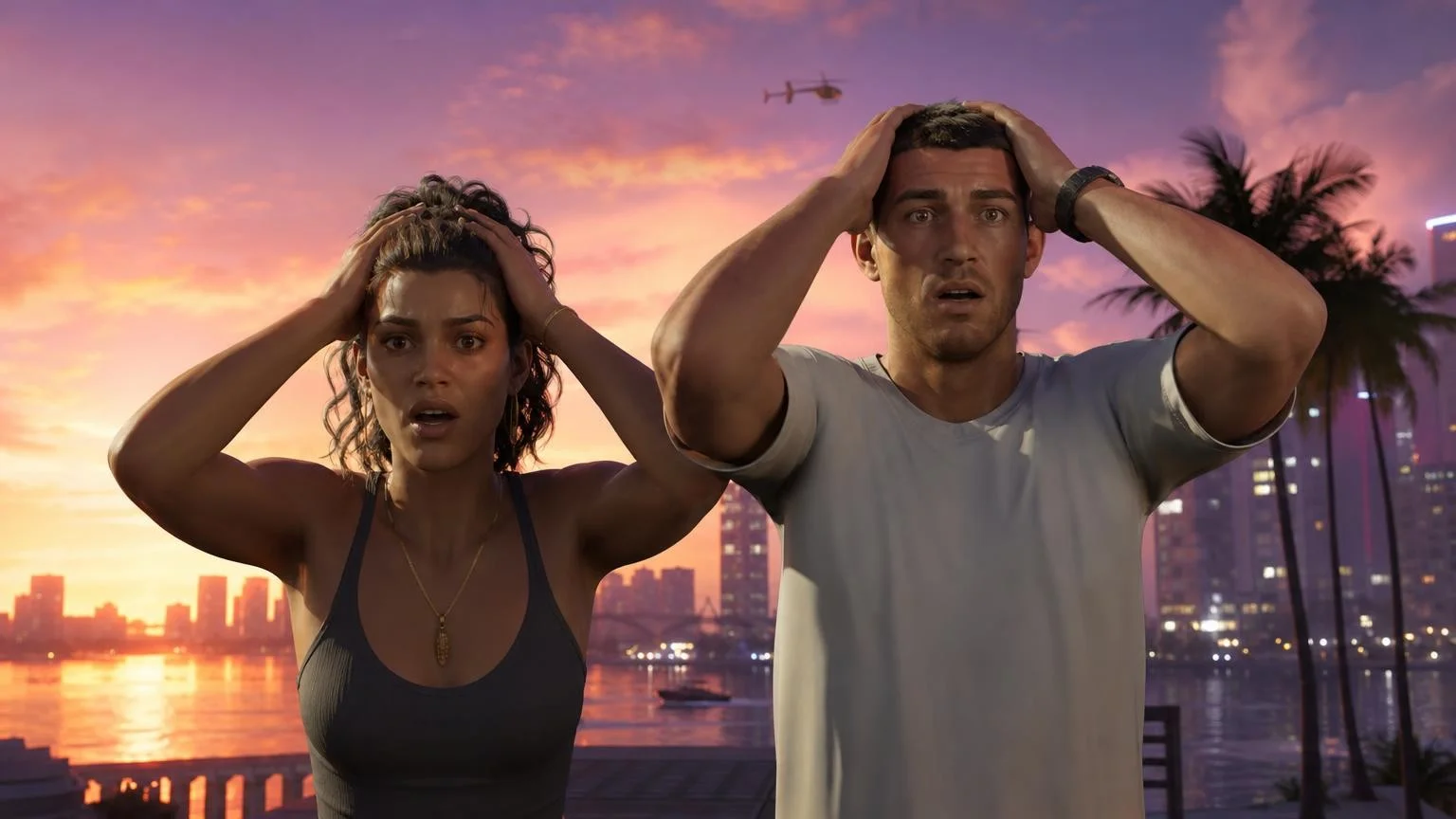 В сеть слили возможный геймплей и карту GTA 6