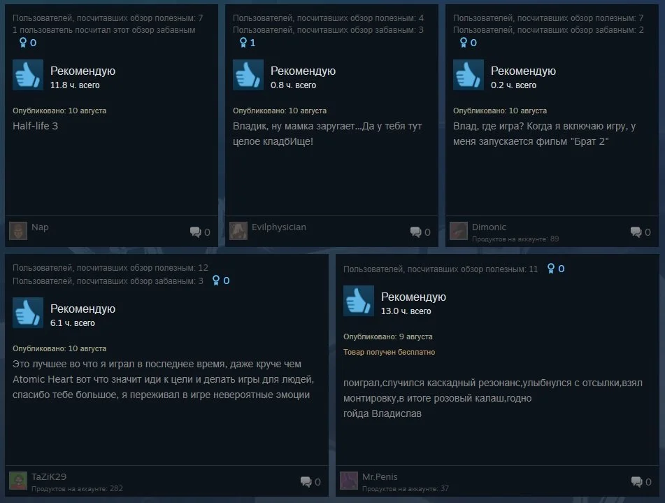 Источник: Steam / Отзывы на VLADiK BRUTAL