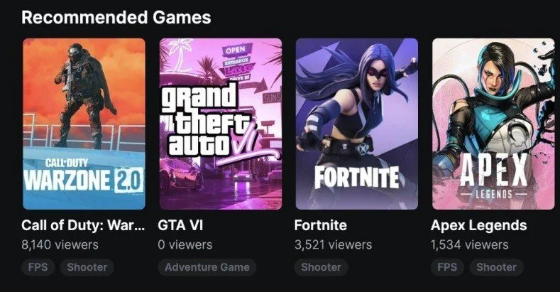 Раздел GTA 6 на Kick