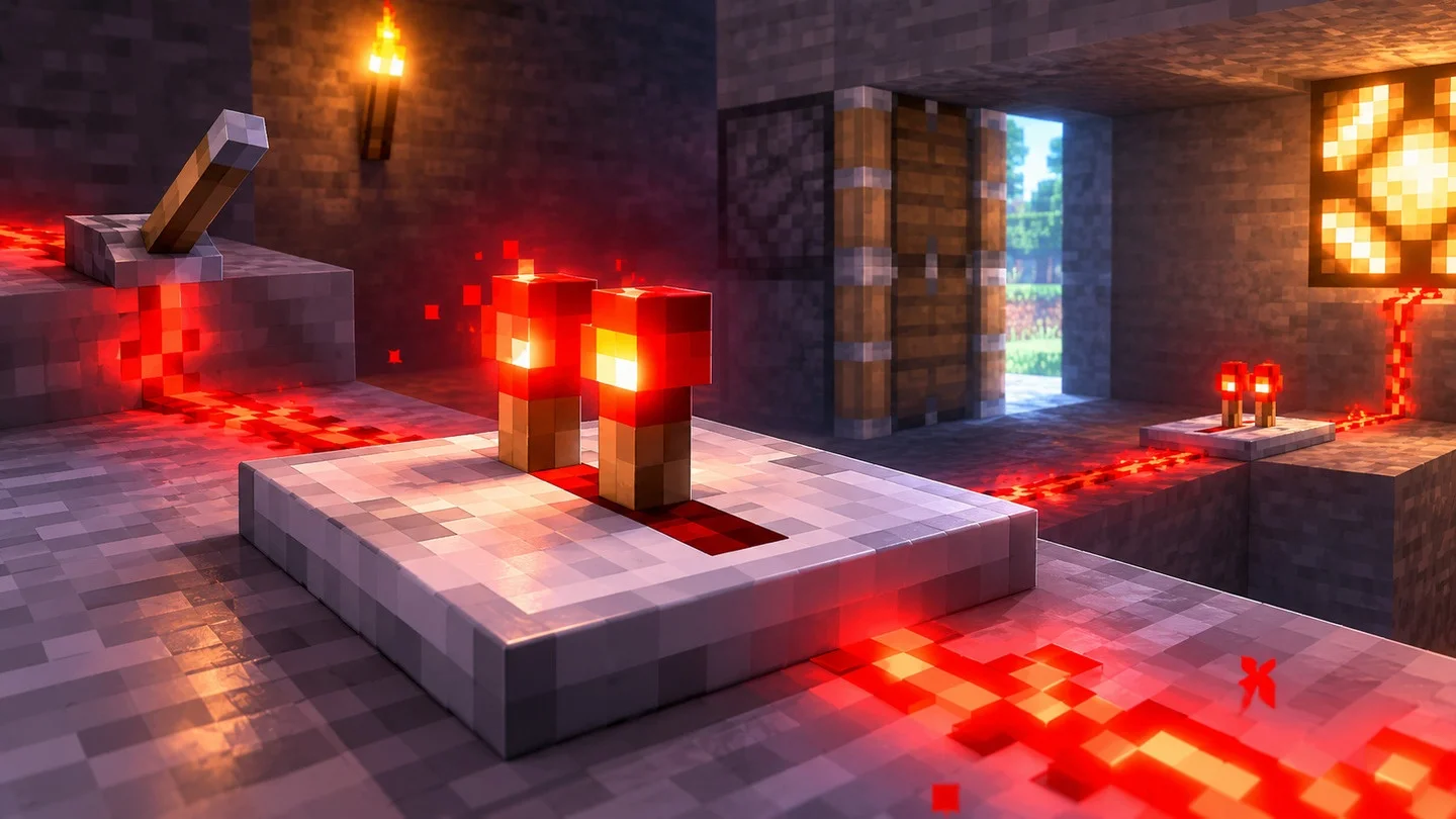 Редстоуновый повторитель в Minecraft: крафт и применение