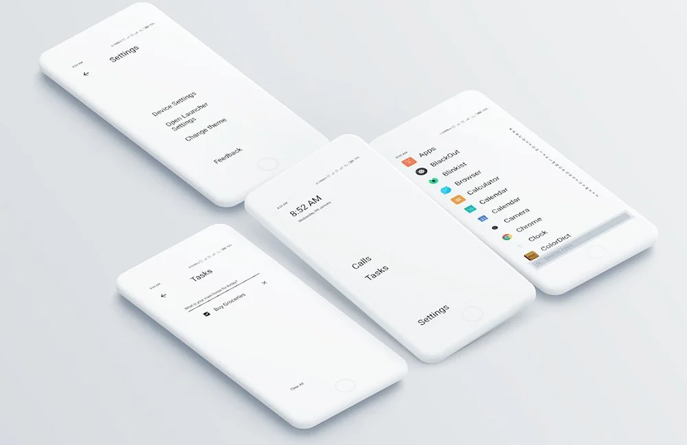 Источник: Trashbox / Внешний вид Indistract Minimalist Launcher