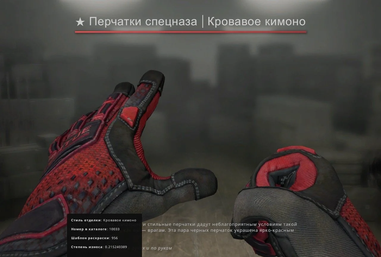Источник: vk.com / Перчатки спецназа | Кровавое кимоно в игре